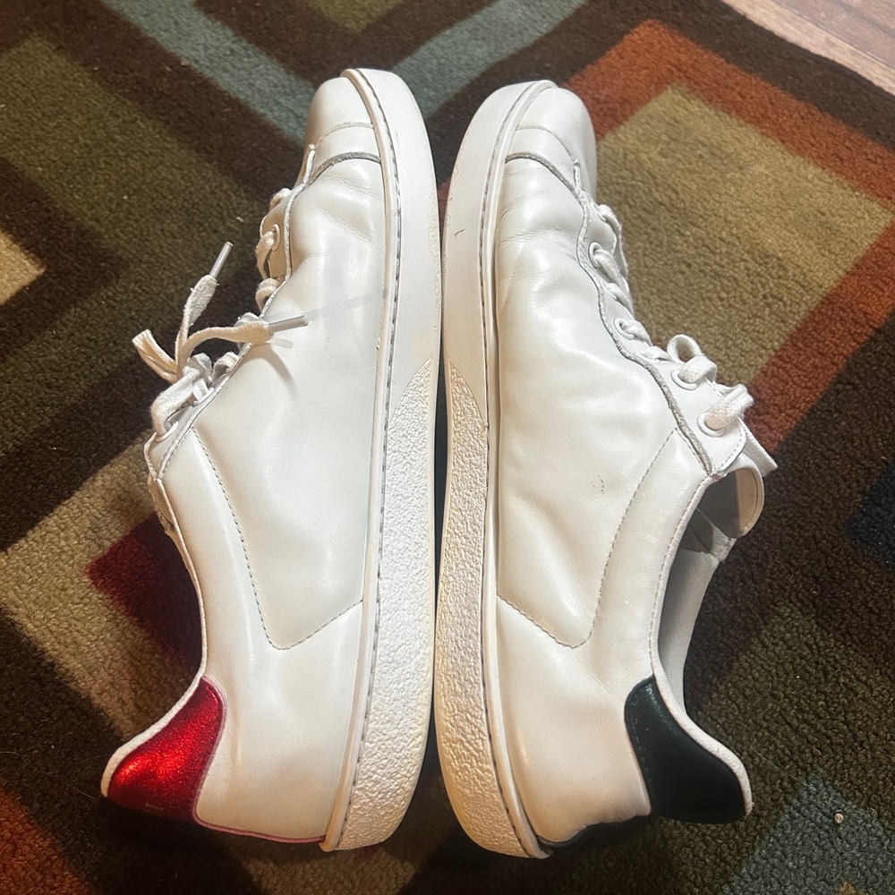 Gucci White Sneakers with Red and Orange Details - Picture 9 of 14